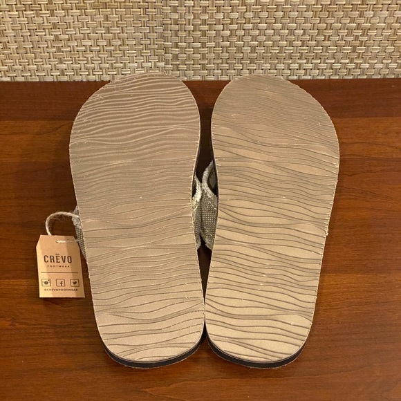 Crevo Lakin Memory Foam Canvas Flip Flop Sandals 9 - Picture 7 of 8